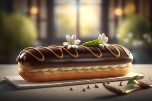 The Bright, Flavorful, and Delicious Eclair Pastry photo