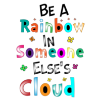 regenboog sublimatie ontwerp png