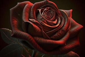 Captivating Close-Up of a Beautiful Rose for a Romantic Valentine's Day photo