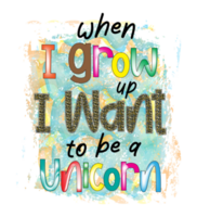 Unicorn Sublimation Design png