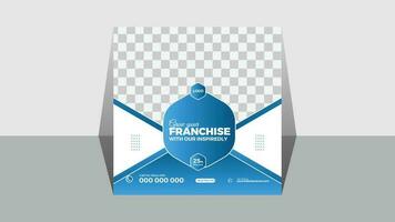 Corporate Social Media Post Design Template vector