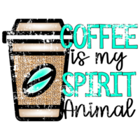 Kaffee Sublimation Design png