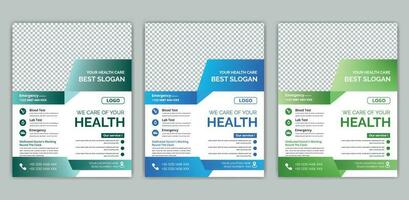 healthcare cover a4 template design and flat icons for a report and medical brochure design, flyer, leaflets decoration for printing and presentation vector. vector