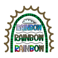 Rainbow Sublimation Design png