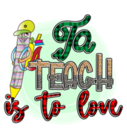 Teacher Sublimation Design png