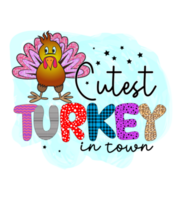 Turkey Sublimation Design png