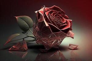 Captivating Close-Up of a Beautiful Rose for a Romantic Valentine's Day photo