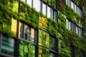 Vertical Greenery A Futuristic City of Towering Gardens photo