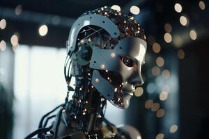 Smart Home of the Future AI-Enabled Household Automation Concept Illustration photo
