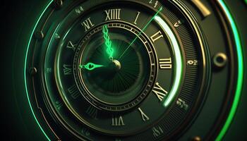 Chrono Portals Time Travel through Strange Clock Faces and Symbols photo