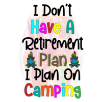 camping sublimation conception png