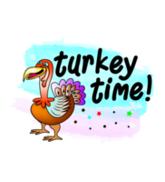 Turkey Sublimation Design png