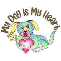 Hund Sublimation Design png