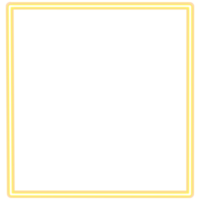 Glowing neon square for your decoration. Neon light, square frame, blank space for text, ultraviolet spectrum. png