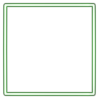 Glowing neon square for your decoration. Neon light, square frame, blank space for text, ultraviolet spectrum. png