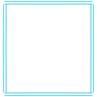 Glowing neon square for your decoration. Neon light, square frame, blank space for text, ultraviolet spectrum. png