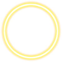 glühend Neon- Kreis zum Ihre Dekoration. Neon- Licht, runden rahmen, leer Raum zum Text, ultraviolett Spektrum, Ring Symbol, Heiligenschein. png