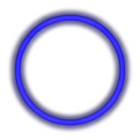 Glowing neon circle for your decoration. Neon light, round frame, blank space for text, ultraviolet spectrum, ring symbol, halo. png