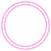 glühend Neon- Kreis zum Ihre Dekoration. Neon- Licht, runden rahmen, leer Raum zum Text, ultraviolett Spektrum, Ring Symbol, Heiligenschein. png