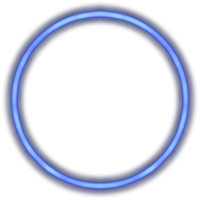gloeiend neon cirkel voor uw decoratie. neon licht, ronde kader, blanco ruimte voor tekst, ultraviolet spectrum, ring symbool, halo. png