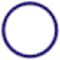 Glowing neon circle for your decoration. Neon light, round frame, blank space for text, ultraviolet spectrum, ring symbol, halo. png