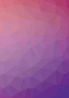 Purple Polygonal Graphics, Isolated Background. vector