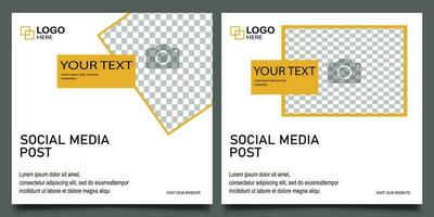 editable minimal social media post design. headline, seminar magazine for agency, company, startup advertisement. marketing social media post design. vector