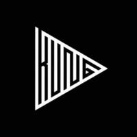 letra k logo o kung iniciales Tres moderno monograma inteligente símbolo concepto. creativo línea firmar diseño. gráfico alfabeto símbolo soluciones para corporativo, marca identidad diseños, puesta en marcha compañías, etc vector