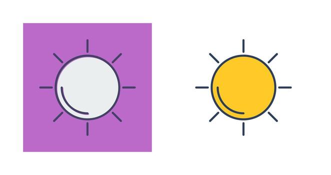 icono de vector de sol