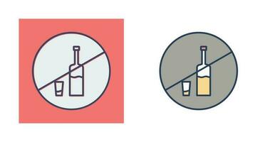 No Drinks Vector Icon