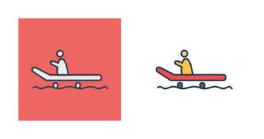 Riding Sled Vector Icon