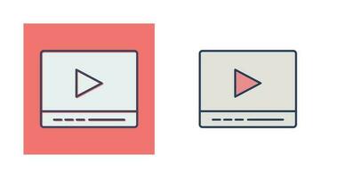 Video Player Vector Icon