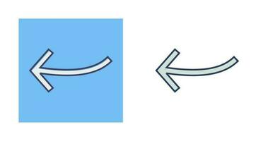 Arrow Pointing Left Vector Icon