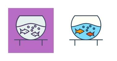 Fish Bowl Vector Icon