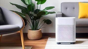 air purifier in living room. . photo