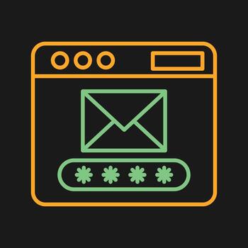 Mail Code Vector Icon