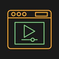 Video Player Vector Icon