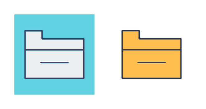 icono de vector de carpeta