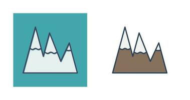 Ice Top Mountain Vector Icon