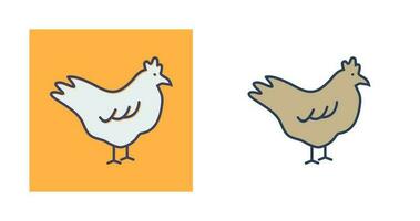 icono de vector de pollo