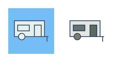 Camping Trailer Vector Icon