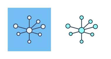 icono de vector de estructura molecular