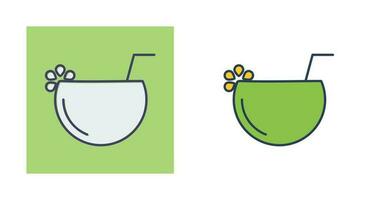 Coconut drink Vector Icon