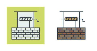 icono de vector de pozo de agua