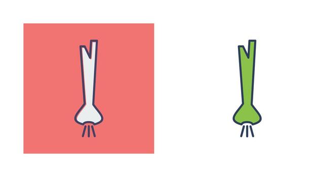 Spring Onion Vector Icon