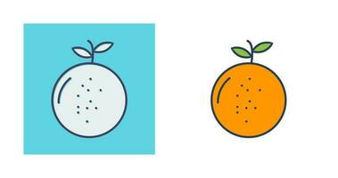 icono de vector de mandarina