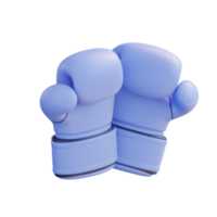 3d illustration de boxe gants png