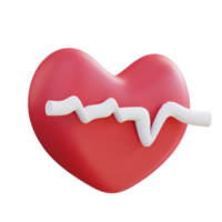 3d illustration heart health png