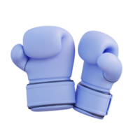 3d ilustración de boxeo guantes png