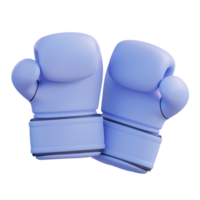 3d illustratie van boksen handschoenen png